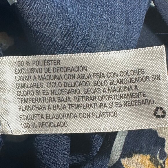 Xhilaration Navy Floral Sheer Short Kimono Cardigan XS/S Whimsigoth Dark Fairy - Picture 4 of 6